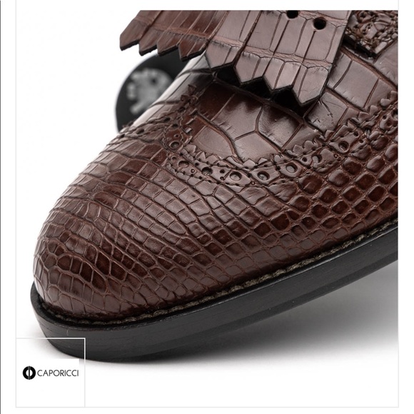 CAPORICCI REAL alligator golf shoes - Picture 4 of 7